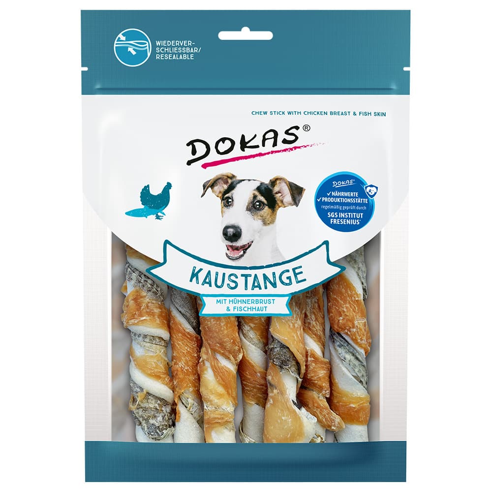 Dokas rollitos con pechuga de pollo y piel de pescado  - 6 x 170 g - Pack Ahorro