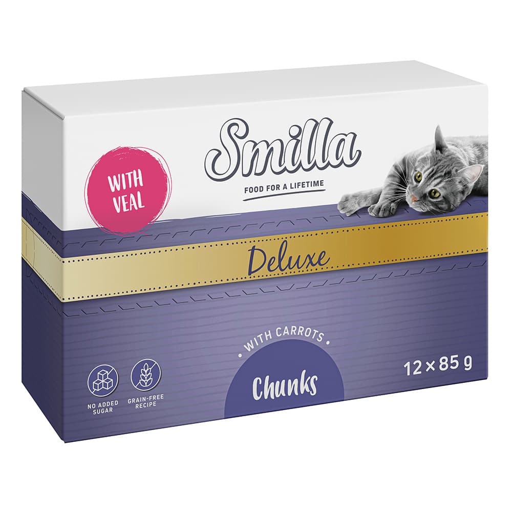 Smilla Deluxe Bocaditos 48 x 85 g - Con ternera y zanahorias