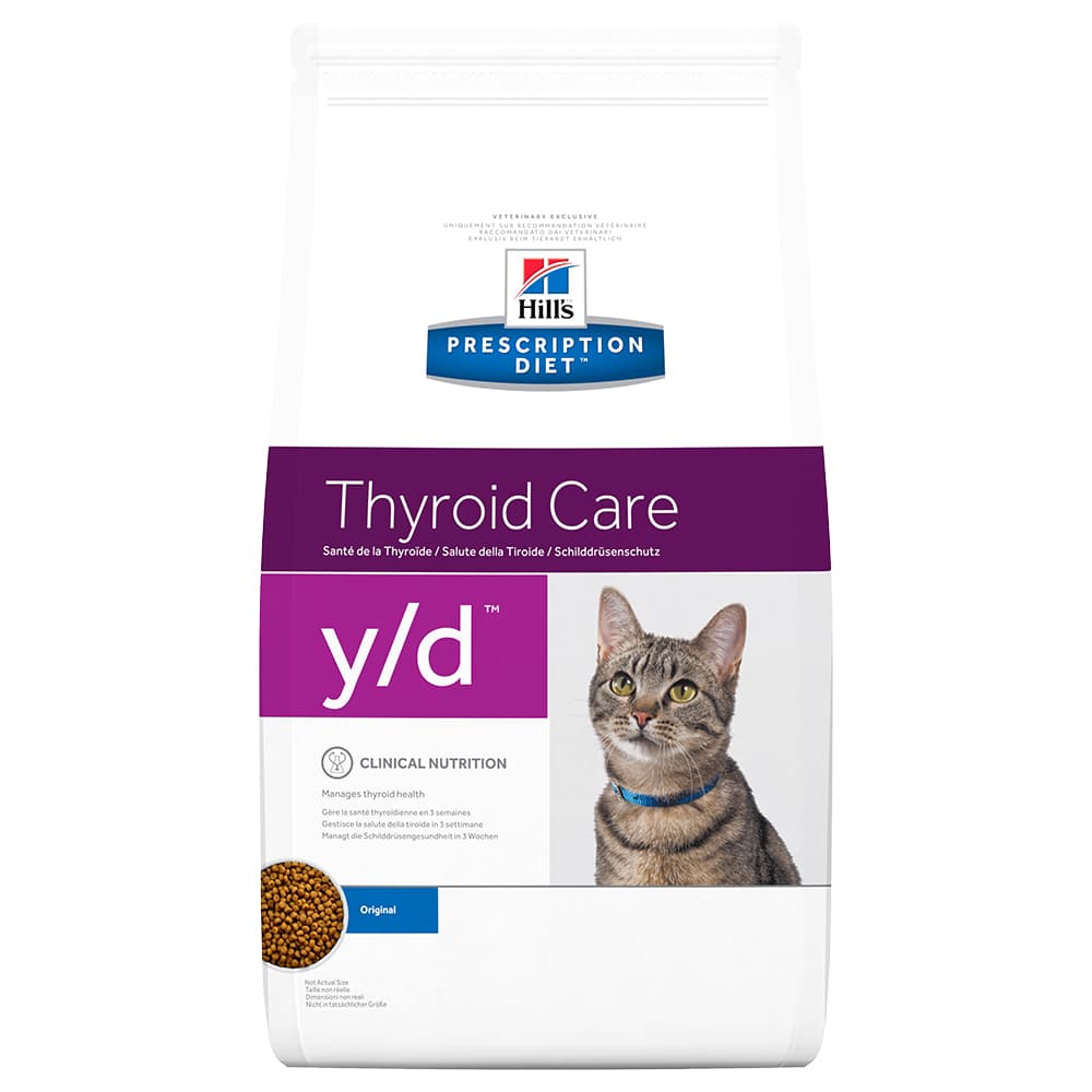 Hill's Prescription Diet y/d Thyroid Care pienso para gatos - 1,5 kg