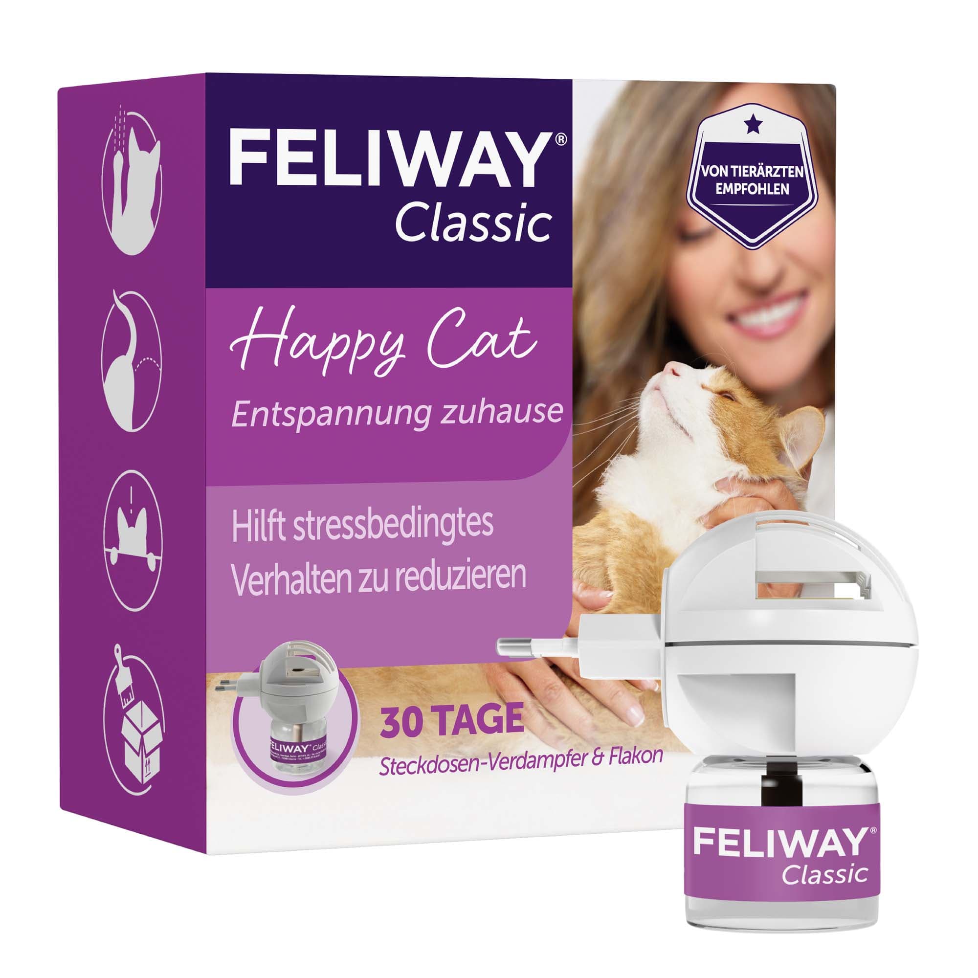 FELIWAY® Classic - Kit de inicio de difusor de feromonas para 30 días: difusor + recarga