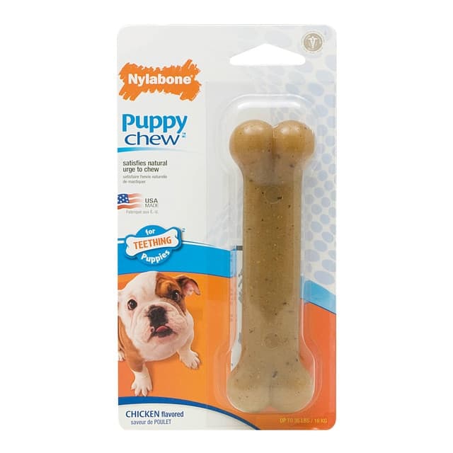 Nylabone - Hueso para perros cachorros Nylabone Puppy Chew Pollo.