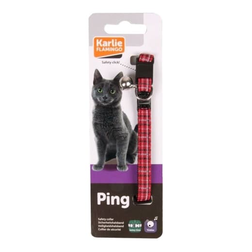 Karlie - Collar Karlie para gatos cuadros tartan. - Image 2