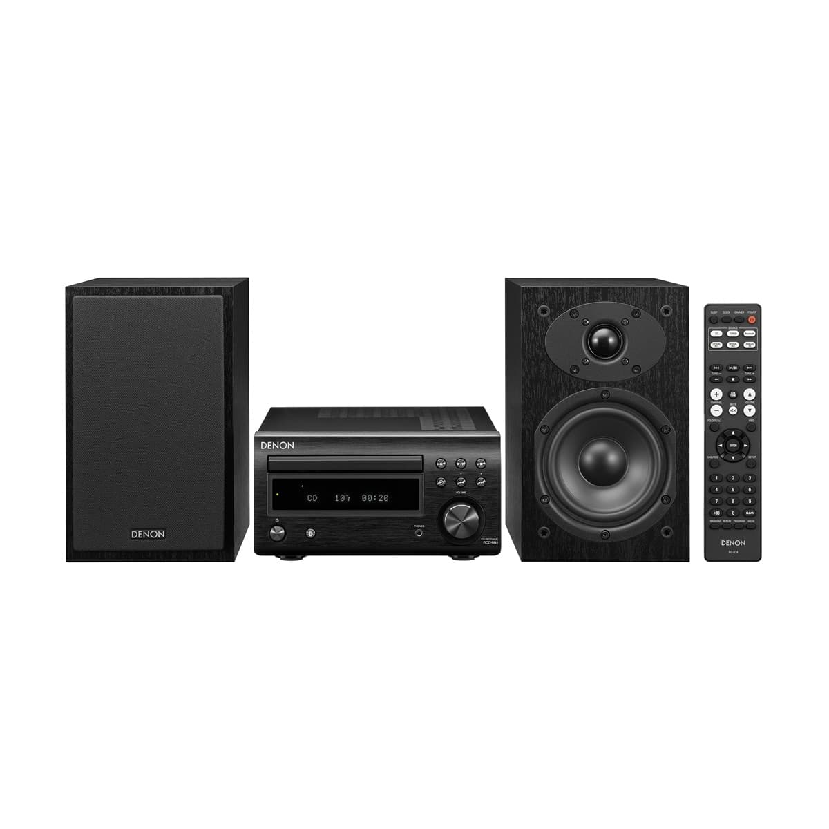 Denon - Equipo Hi-Fi Denon DM-41 Black con CD y Bluetooth.