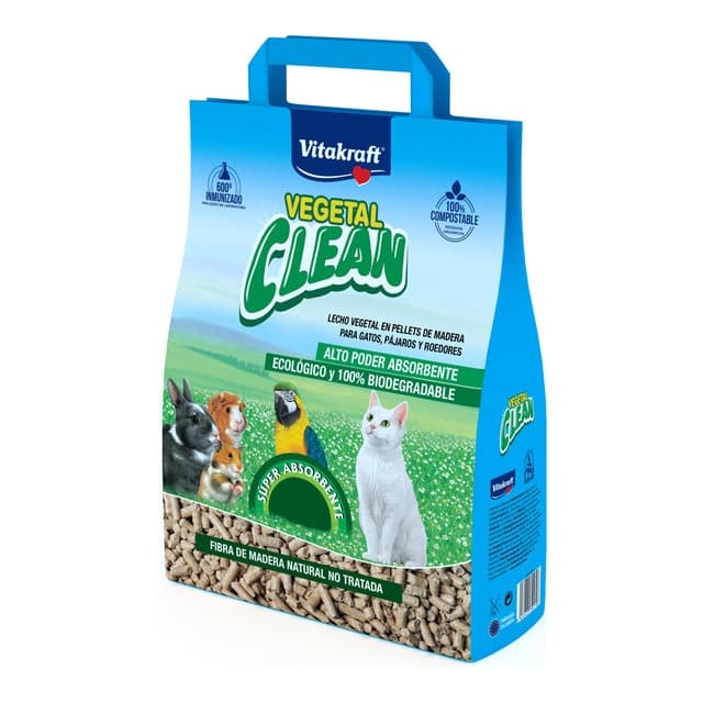 Vitakraft - Lecho Vitakraft para roedores, pájaros y gatos Vegetal Clean Universal.
