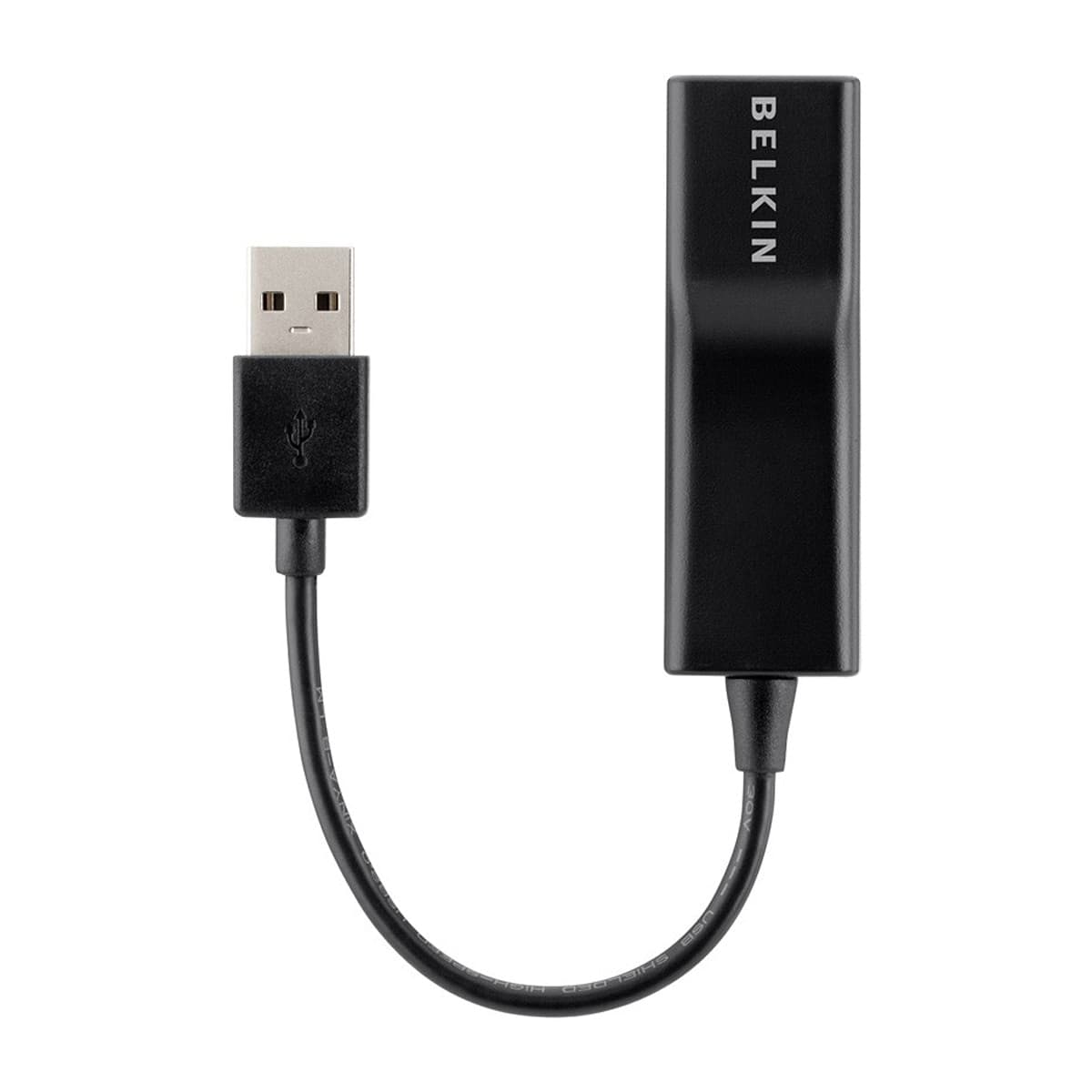 Belkin - Adaptador de Ethernet Belkin USB 2.0 negro.