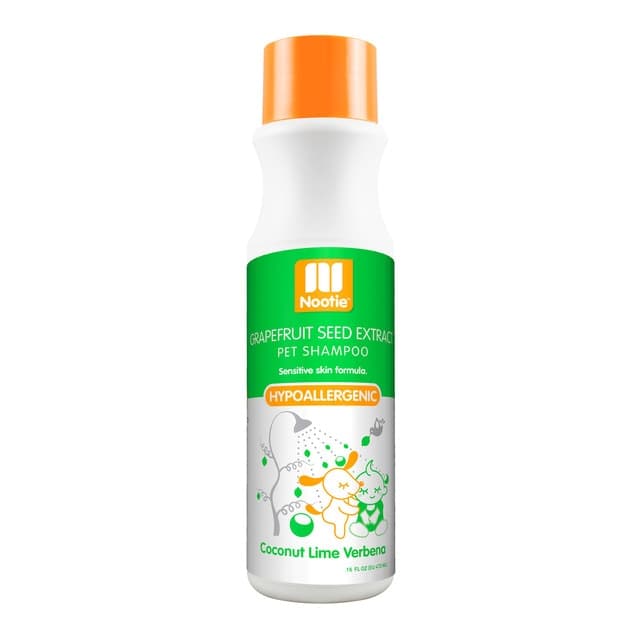 Nootie - Champú Nootie para perros y gatos hipoalergénico coco, lima y verbena 473 ml.