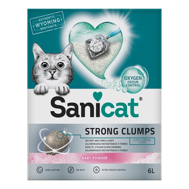 Sanicat - Arena aglomerante Sanicat para gatos Strong Clumps 6 L.