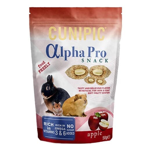 Cunipic - Snacks para conejos y roedores Cunipic Alpha Pro manzana 50 g. - Image 2