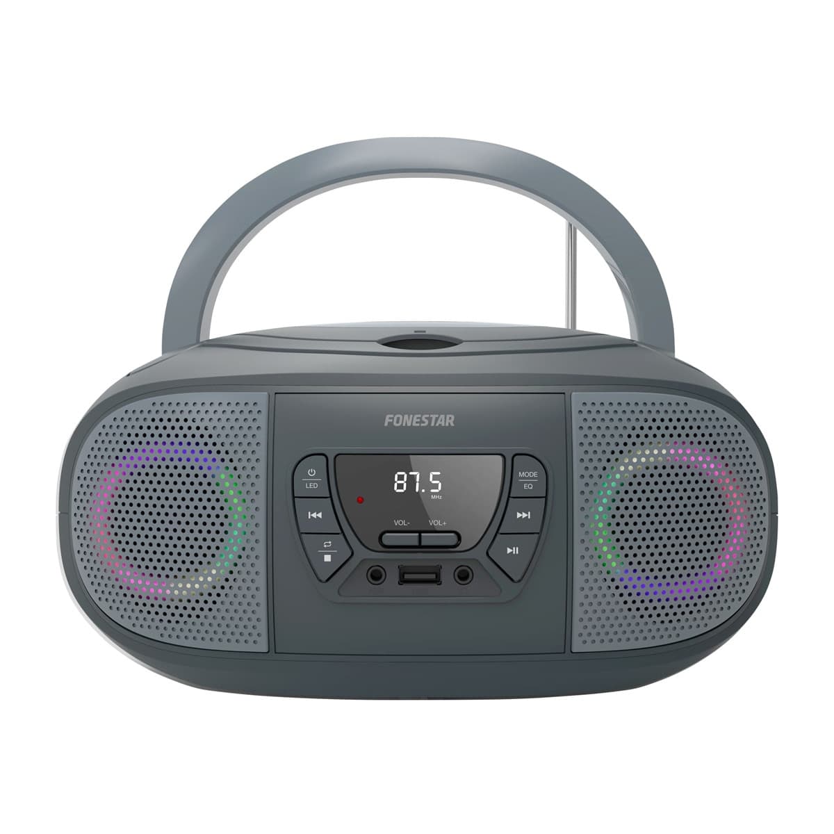 Fonestar - Radio CD bluetooth USB FM con entrada auxiliar Fonestar BOOM-GO-G.