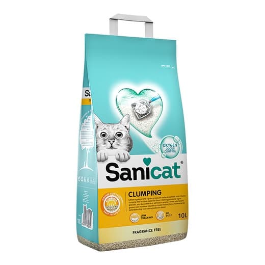 Sanicat - Arena aglomerante Sanicat para gatos Fragance Free 10 L. - Image 2