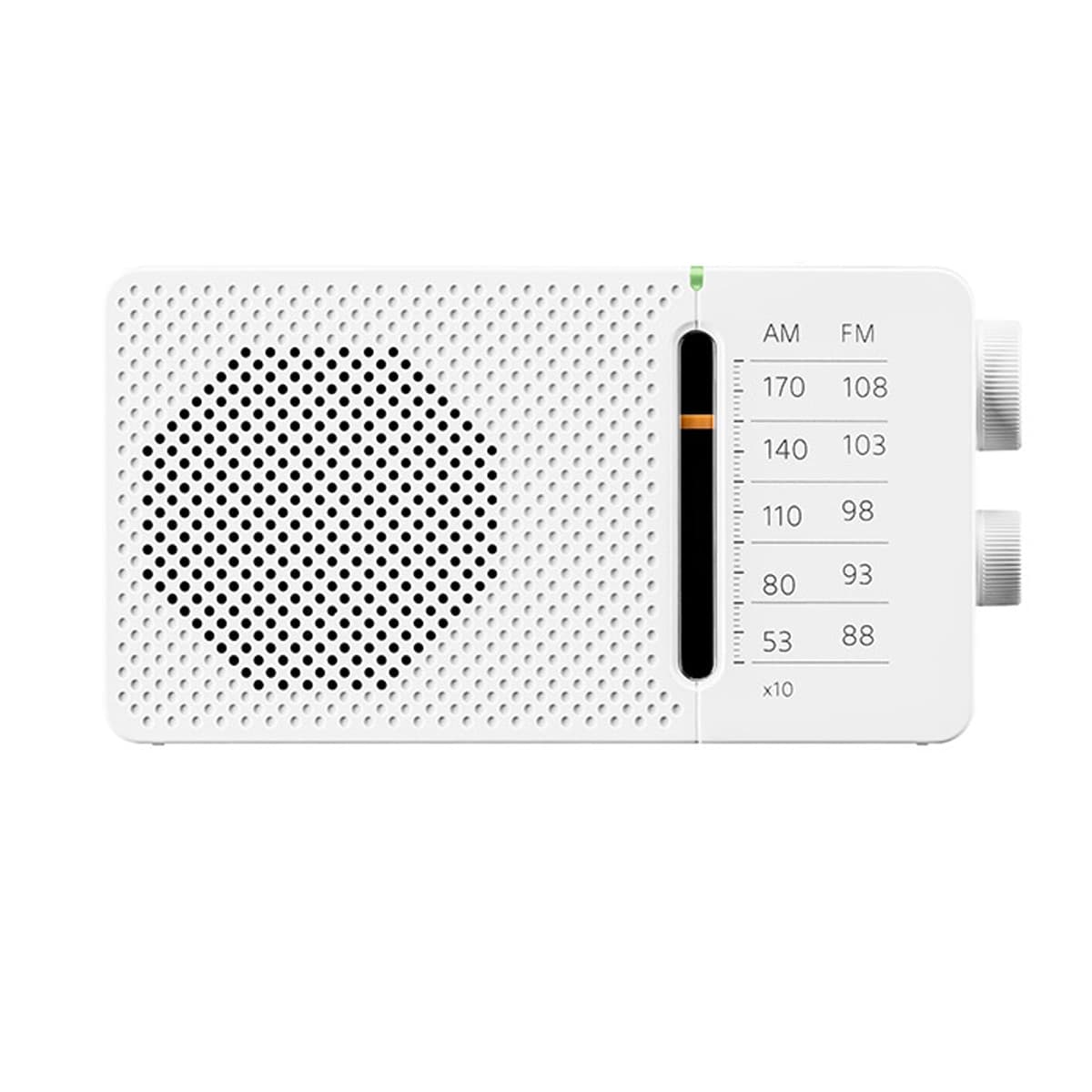 Sangean - Radio de bolsillo Sangean Pocket 110 AM-FM blanca.