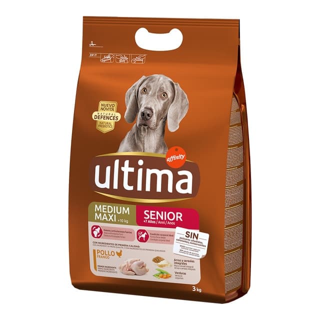 Ultima - Pienso para perros senior Ultima Medium-Maxi pollo.