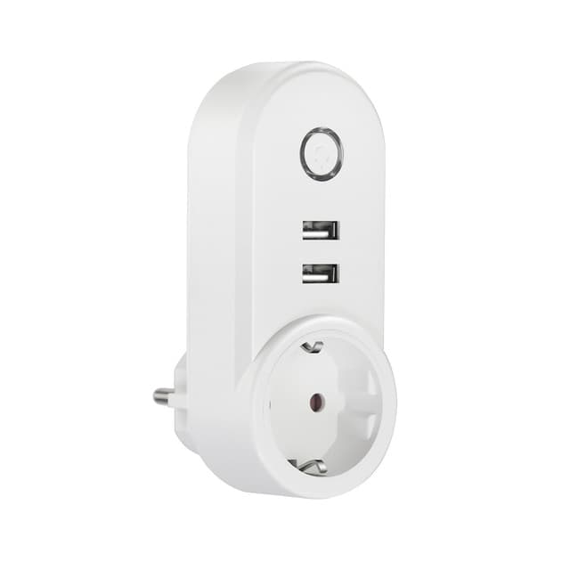 MUVIT I-O - Enchufe inteligente doble + USB.