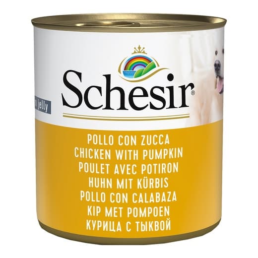 Schesir - Comida húmeda para perros adultos Schesir gelatina pollo con calabaza 285 g. - Image 2