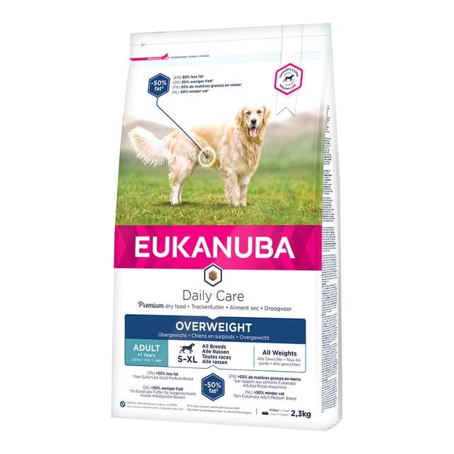 Eukanuba - Pienso para perros adultos Eukanuba Daily Care Sobrepeso-Esterilizado pollo y pavo.