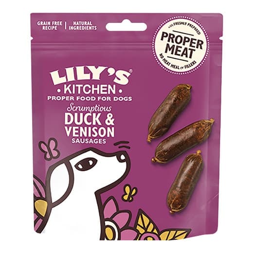 Lily's Kitchen - Snack para perros adultos Lily's Kitchen grain free salchichas pato y venado 70 g. - Image 2