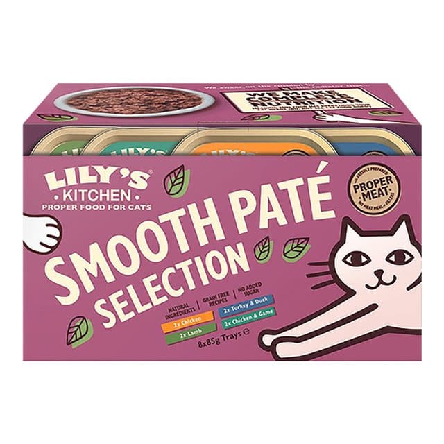 Lily's Kitchen - Comida húmeda para gatos adultos Lily's Kitchen Smooth Paté Selection Multipack 8 x 85 g.