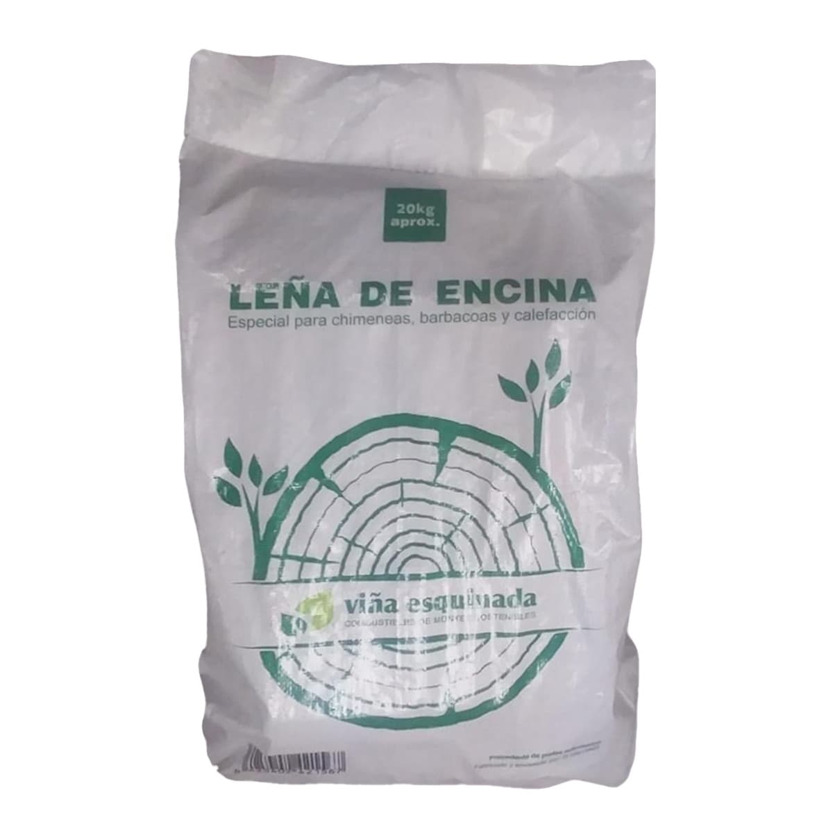 Viña esquinada - Saco leña de encina 48 l.