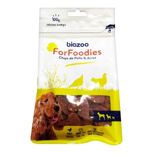 Biazoo - Snack para perros Biazoo chips corazones de pollo y arroz 100 g. - Image 2