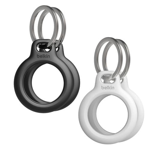 Belkin - Soporte seguro Belkin Secure Holder con llavero para Airtag - Pack de 2 blanco - negro. - Image 2