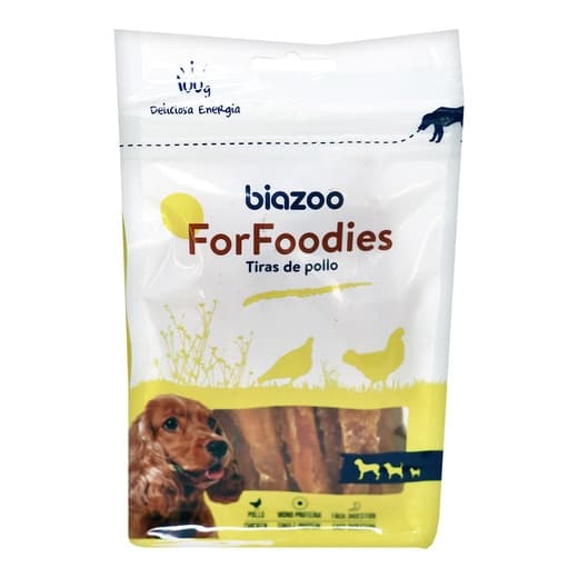 Biazoo - Snack para perros Biazoo ForFoodies tiras de pollo 100 g. - Image 2
