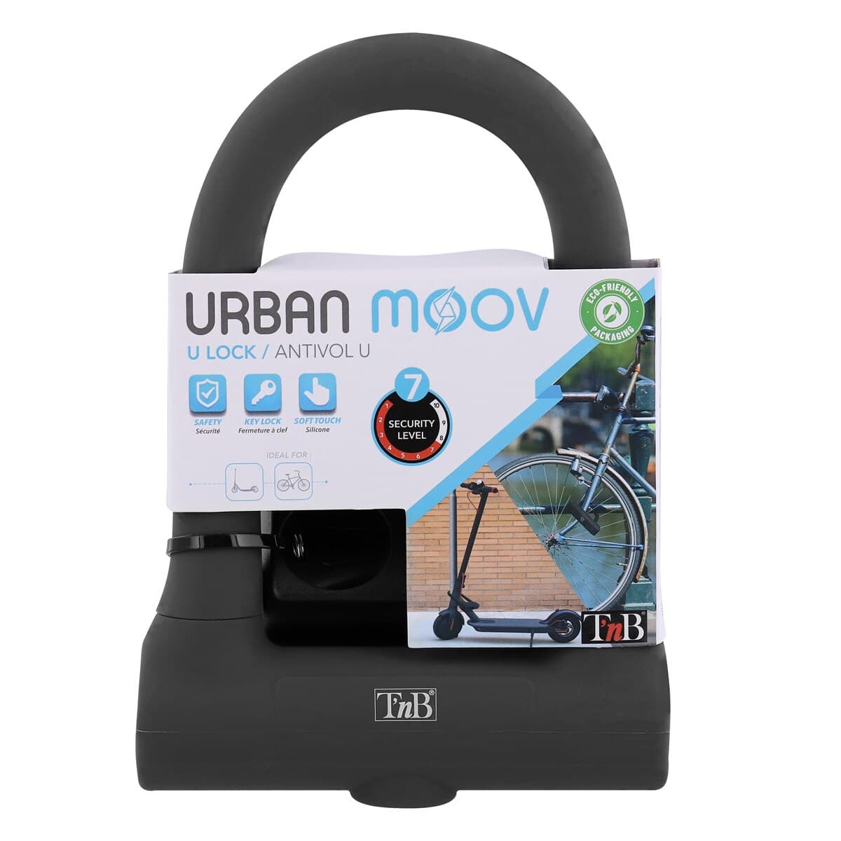 TNB - Candado para bicicleta T'NB Umlock en "U" con llave.