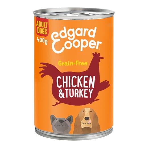 Edgard & Cooper - Comida húmeda para perros adultos Pequeños Medianos Grandes Edgard & Cooper paté pollo y pavo 400 g. - Image 2