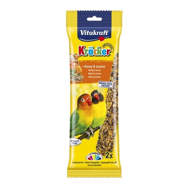 Vitakraft - Snack para pájaros Agapornis Vitakraft miel y sésamo 2 uds.