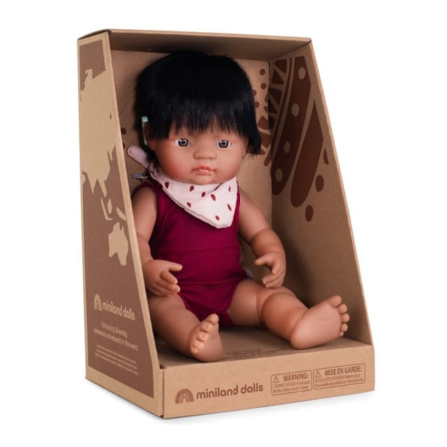 Miniland - Muñeco de 38cm con implante coclear y vestido. - Image 1