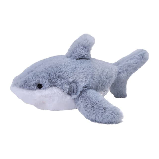 WILD REPUBLIC - Peluche Ecológico Pequeño Tiburón Blanco.