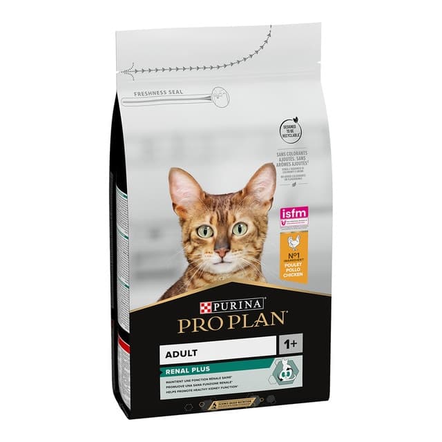 Purina Pro Plan - Pienso para gatos adultos Purina Pro Plan Renal Plus pollo y arroz 1,5 kg. - Image 1