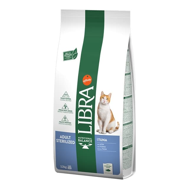 Libra - Pienso para gatos adultos esterilizados Libra atún.