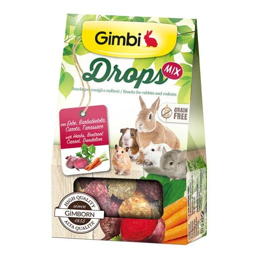 Gimbi - Snack para conejos y roedores Gimbi Drops Mix 50 g. - Image 2