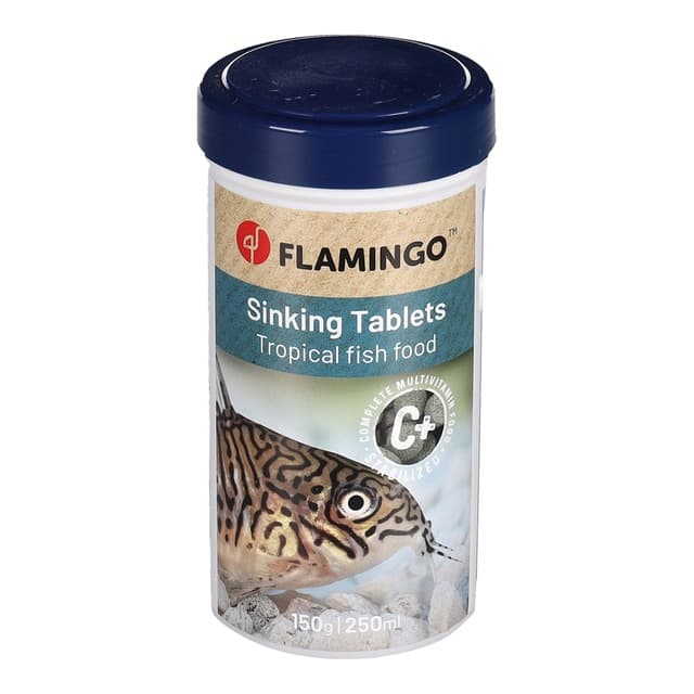 Flamingo - Comida para peces tropicales de fondo Flamingo tabletas 250 ml.