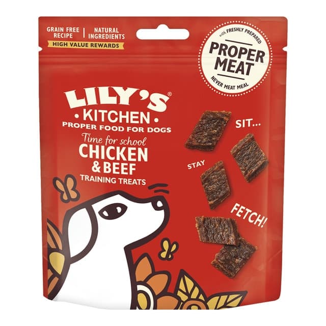 Lily's Kitchen - Snack para perros adultos Lily's Kitchen tiras pollo y ternera grain free 70 g.