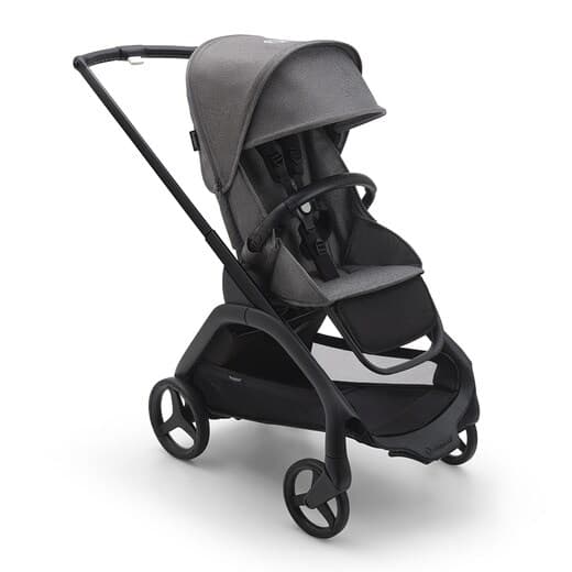 Bugaboo - Silla de paseo Bugaboo Dragonfly base negro-gris melange con capota gris melange. - Image 2