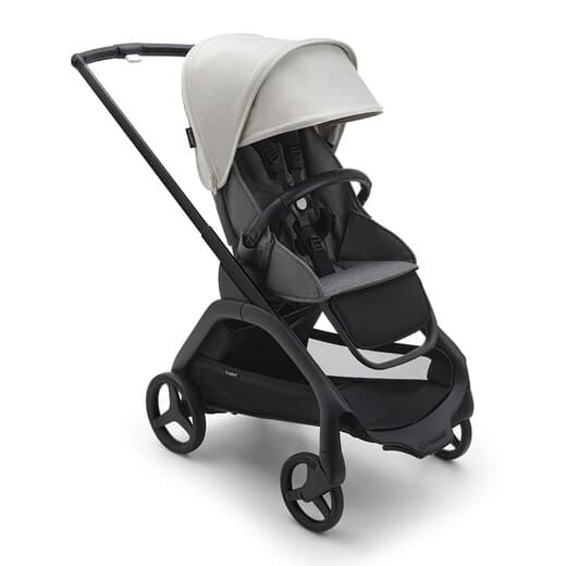 Bugaboo - Silla de paseo Bugaboo Dragonfly base negro-gris melange con capota blanco niebla. - Image 2
