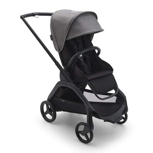 Bugaboo - Silla de paseo Bugaboo Dragonfly base negro-negro medianoche con capota gris melange. - Image 2