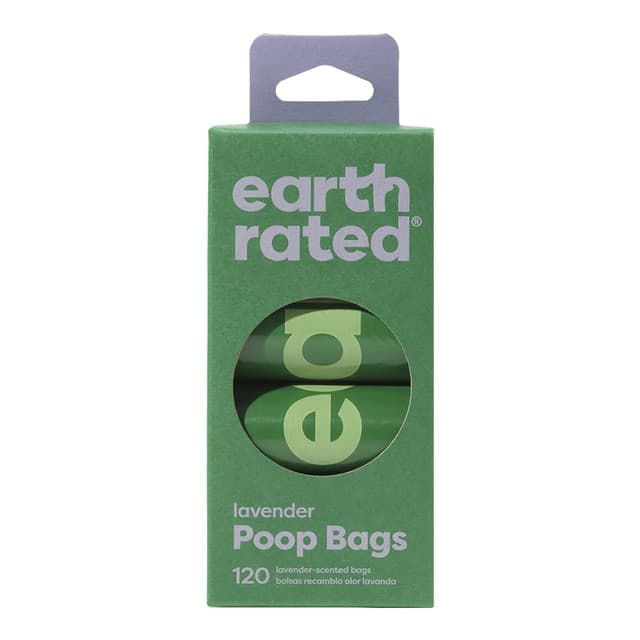 Earth Rated - Recambio de bolsas Earth Rated para perros 8 rollos lavanda.