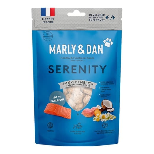 Marly & Dan - Snack para perros adultos Marly & Dan tranquilidad salmón 100 g. - Image 2