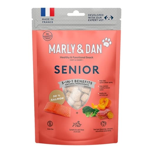 Marly & Dan - Snack para perros sénior Marly & Dan antioxidante salmón 100 g. - Image 2