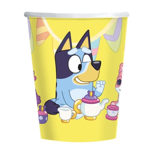 Liragram - 8 Vasos Papel 266 ml Bluey Liragram. - Image 1