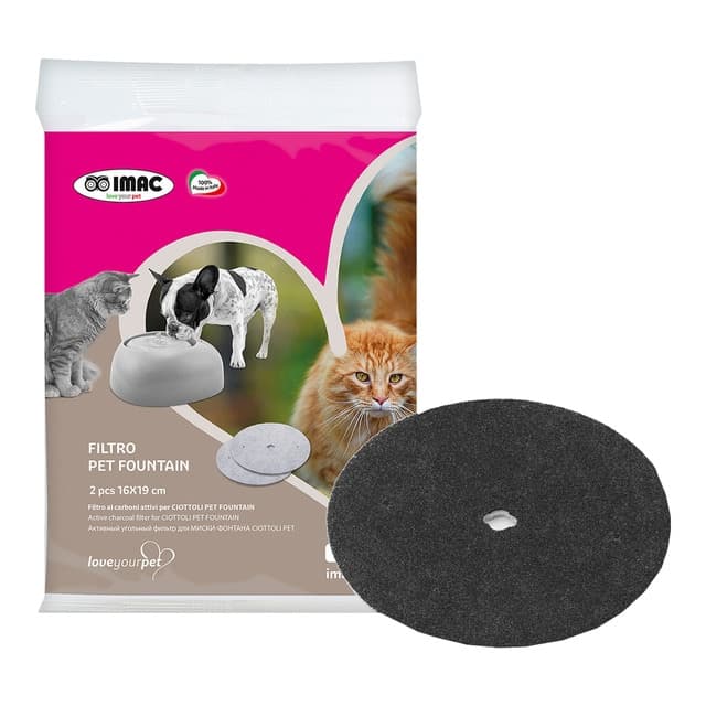 Imac - Filtro fuente para gatos y perros Imac 2 uds.