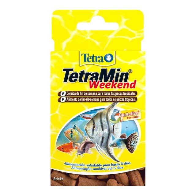 Tetra - Comida para peces tropicales Tetra Min Weekend vacaciones 20 sticks.