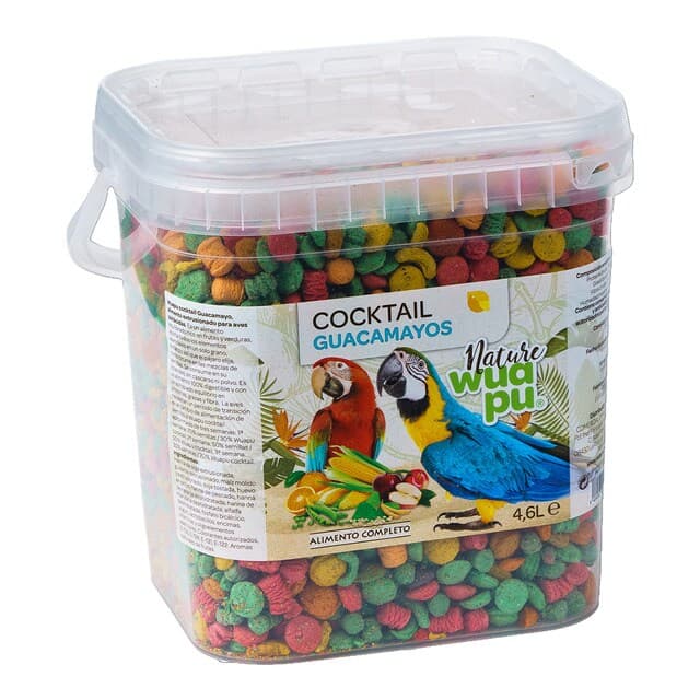 Wuapu - Alimento completo extrusionado para guacamayos Wuapu 1500 g.
