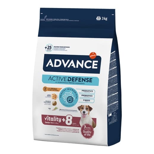 Advance - Pienso para perros sénior Advance Vitality Mini +8 años pollo. - Image 2