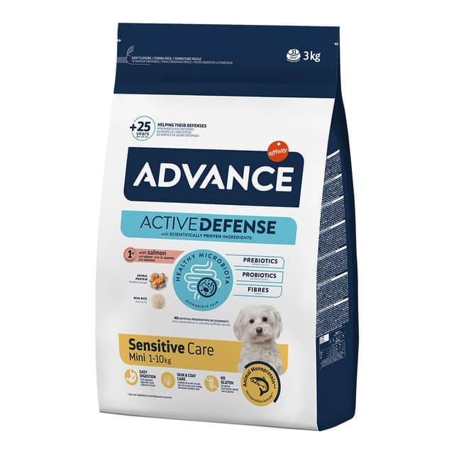 Advance - Pienso para perros adultos minis Advance Sensitive Care salmón y arroz.