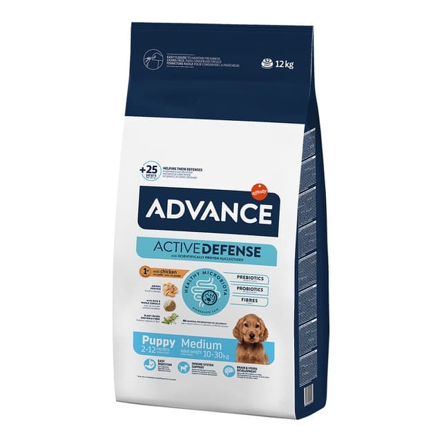 Advance - Pienso para perros cachorros medianos Advance pollo.