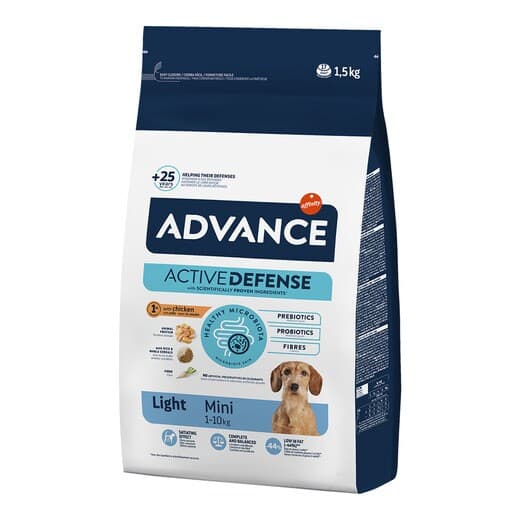Advance - Pienso para perros adultos mini Advance Light pollo y arroz. - Image 2