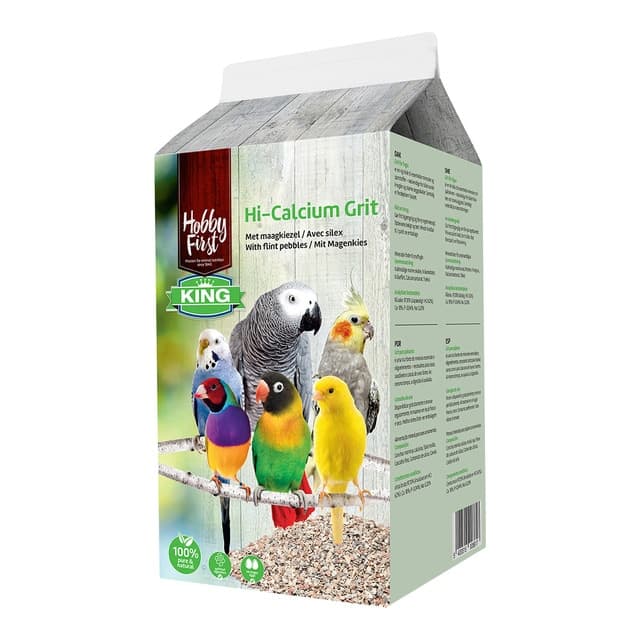 Hobby First - Complemento alimenticio para pájaros Hobby First Hi Calcium Grit 1,5 kg.
